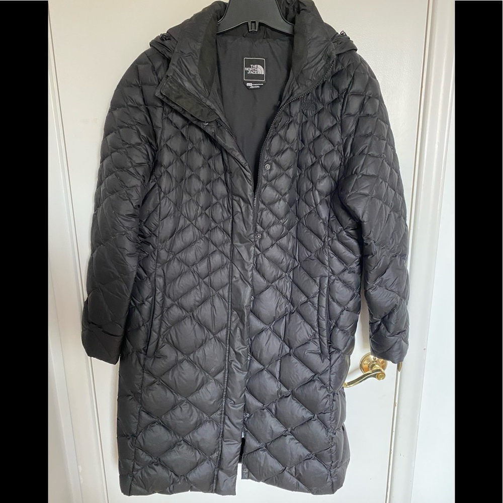 North face mid length coat